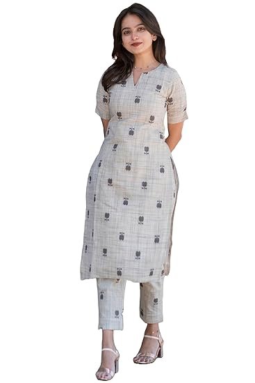 ANNI DESIGNER Women's Rayon Viscose Straight Printed Kurta with Pant