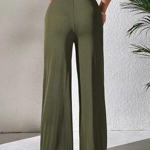 GRECIILOOKS Tailored Trousers for Women | Women Trousers | Women's High-Waisted Pant | Women Trousers Pants | Korean Trousers for Women